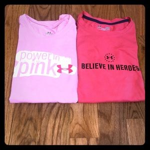 Under Armour Pink Shirt Bundle